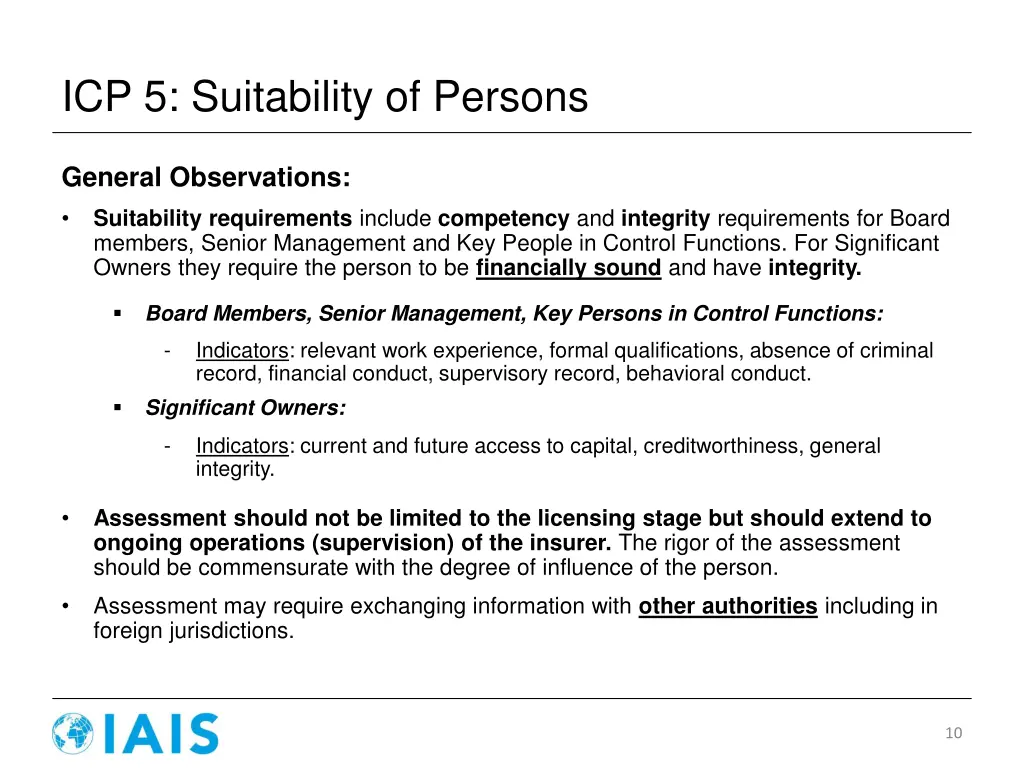 icp 5 suitability of persons 1