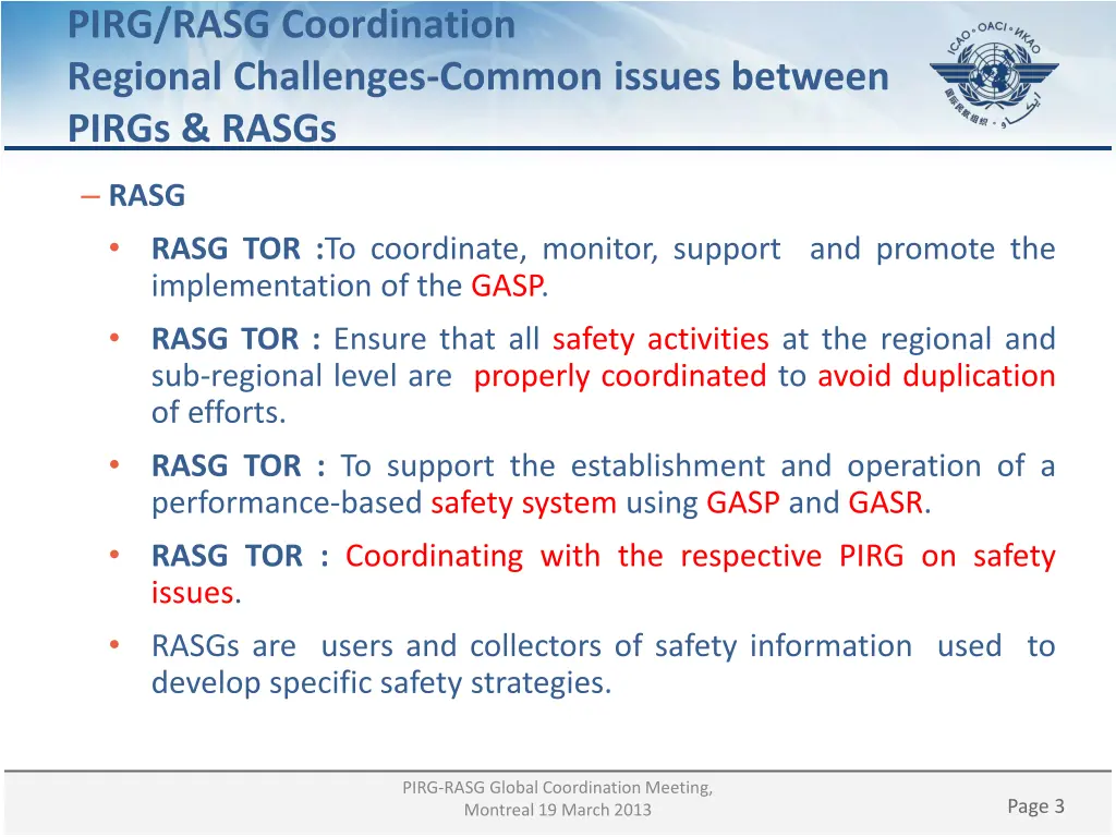 pirg rasg coordination regional challenges common 1