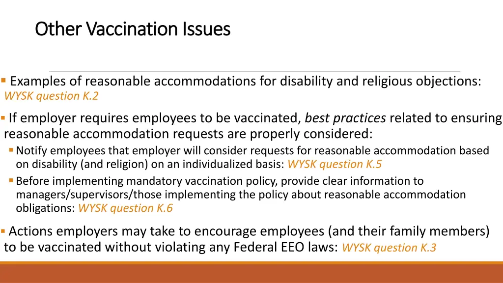 other vaccination issues other vaccination issues