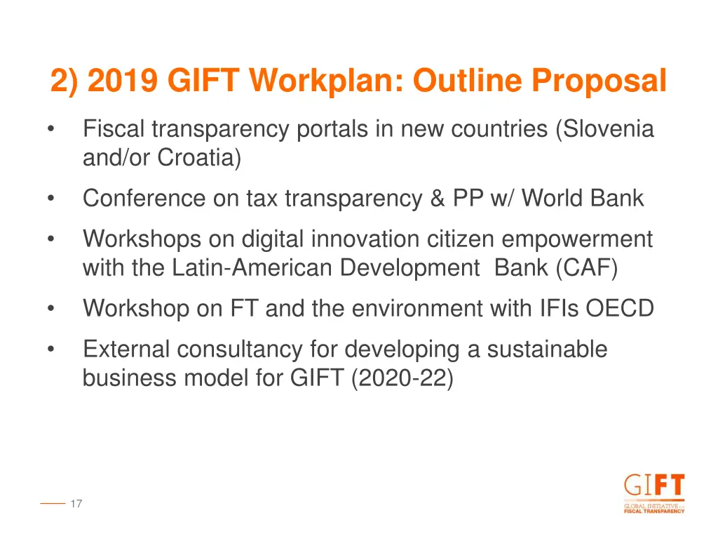 2 2019 gift workplan outline proposal