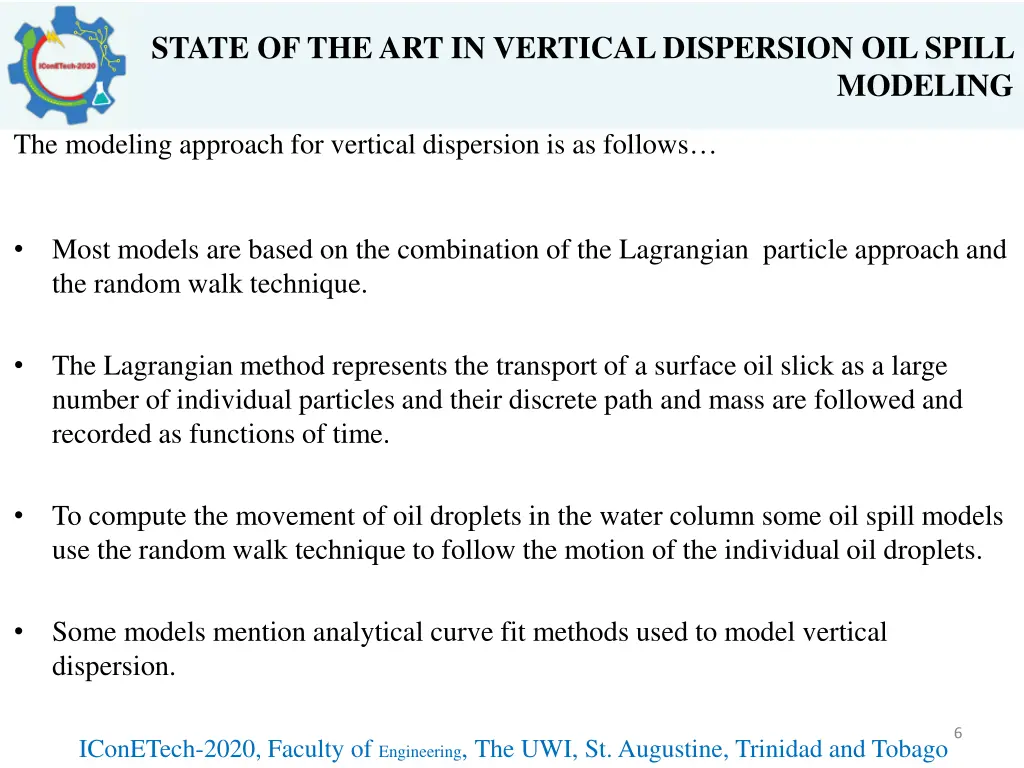 state of the art in vertical dispersion oil spill 2
