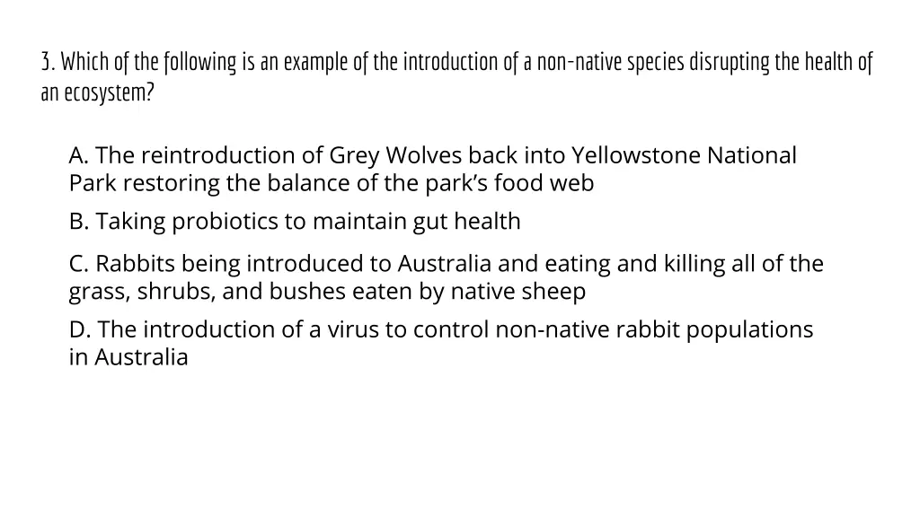 3 which of the following is an example