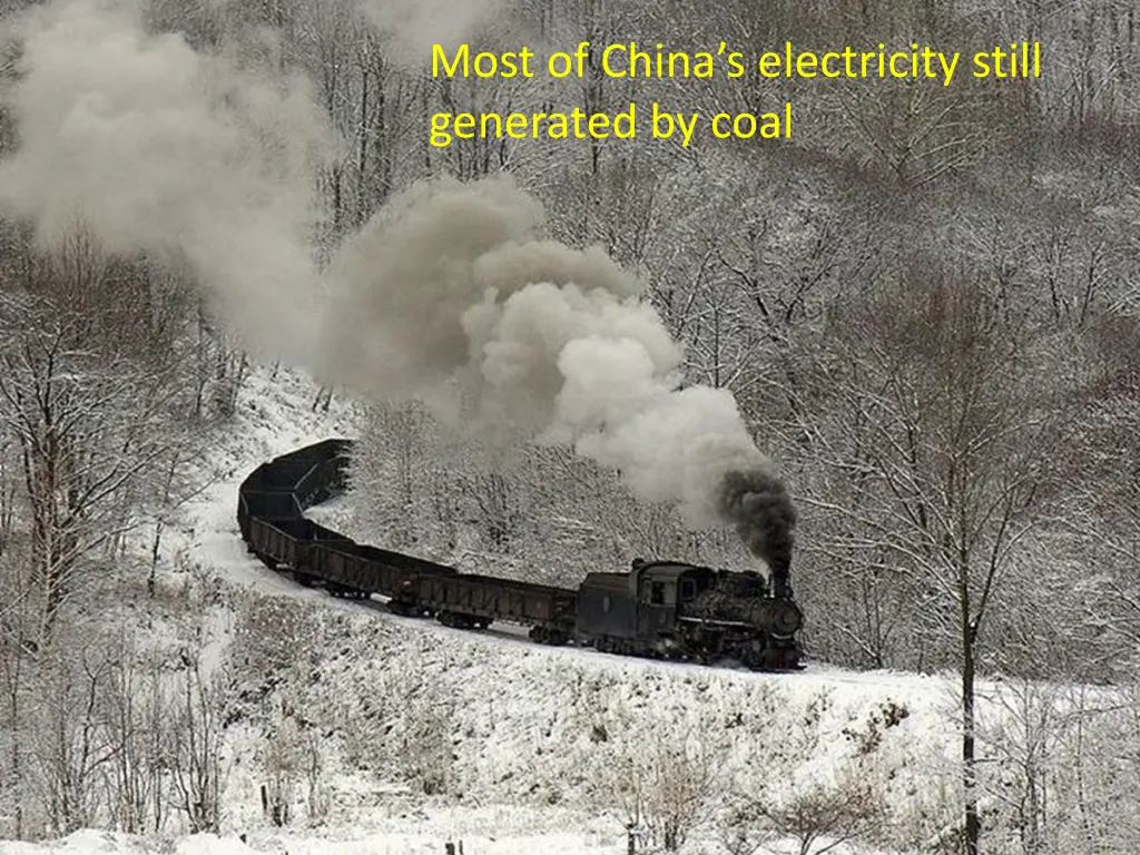 most of china s electricity still generated