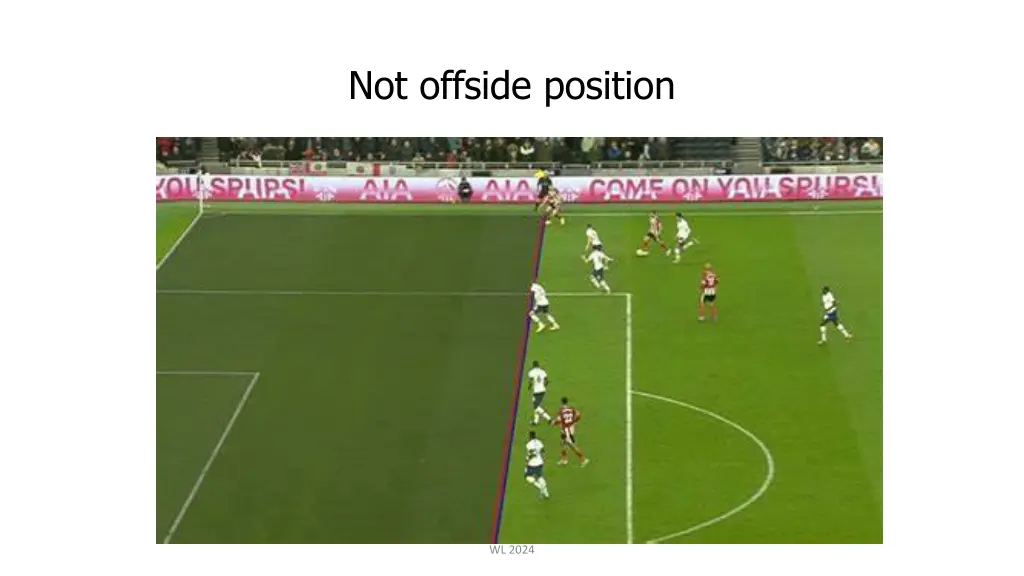 not offside position