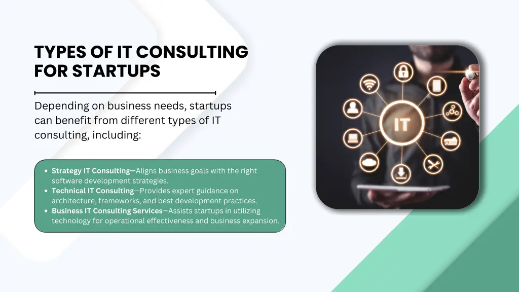 types of it consulting for startups