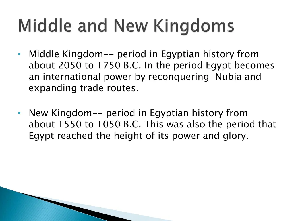 middle kingdom period in egyptian history from