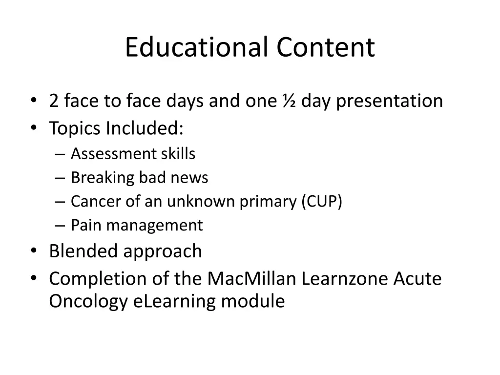 educational content