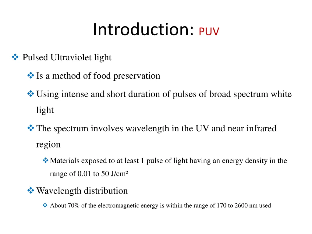 introduction puv