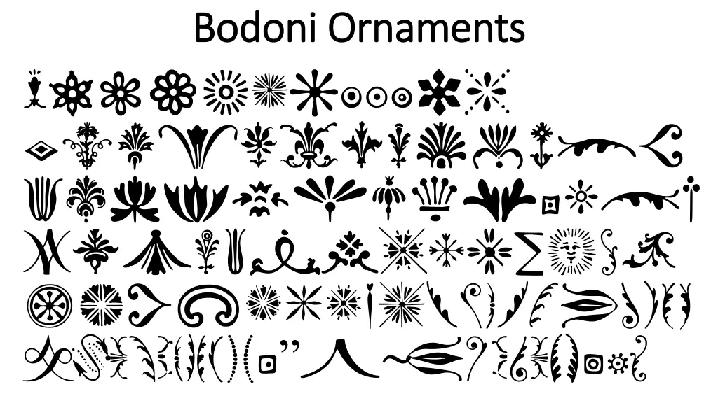 bodoni ornaments bodoni ornaments