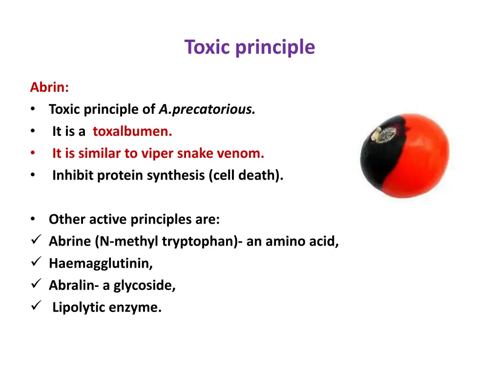 toxic principle