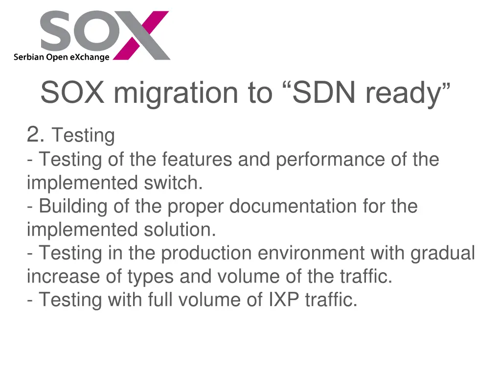 sox migration to sdn ready 1