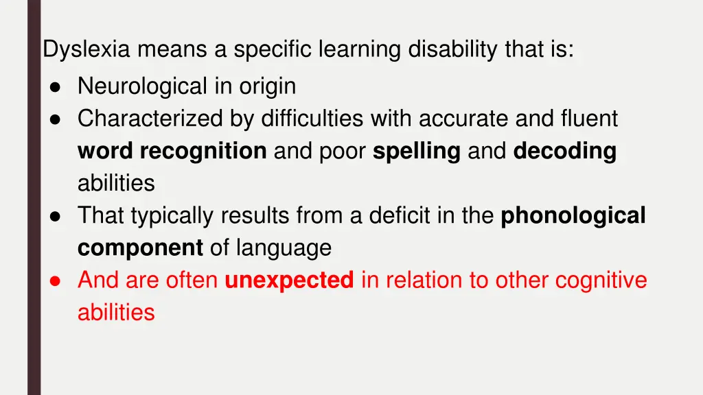 dyslexia means a specific learning disability 3