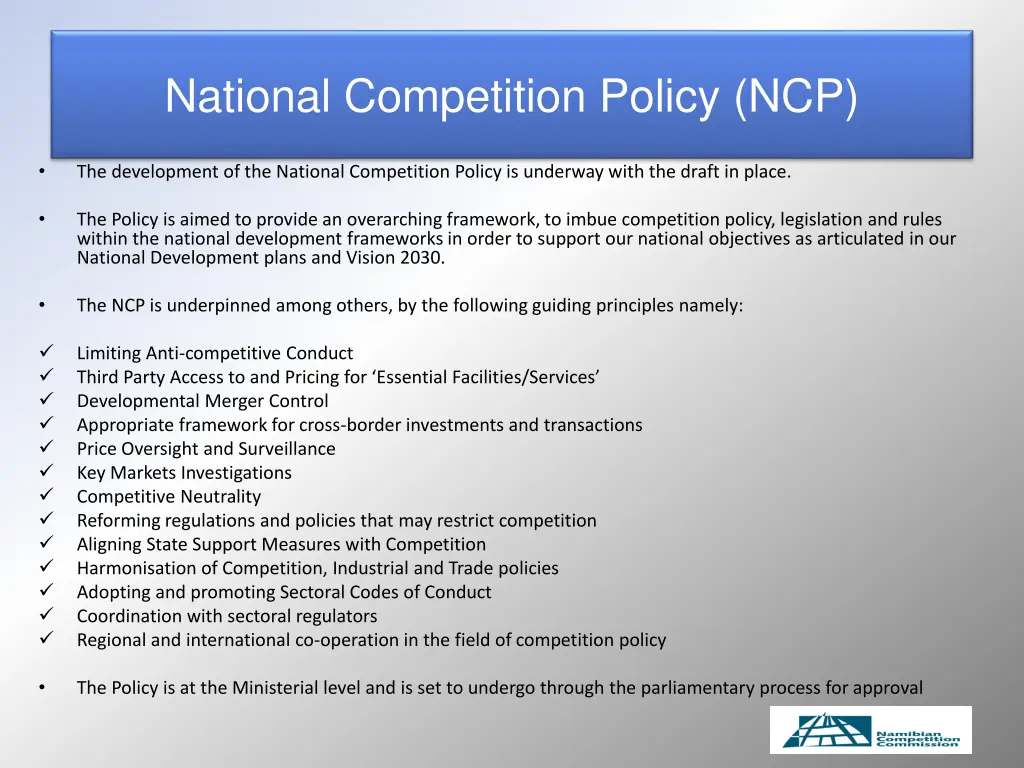 national competition policy ncp