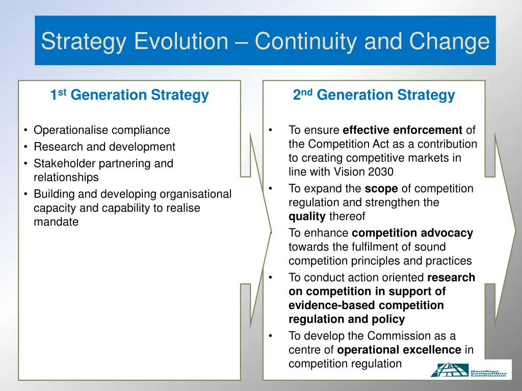 strategy evolution continuity and change