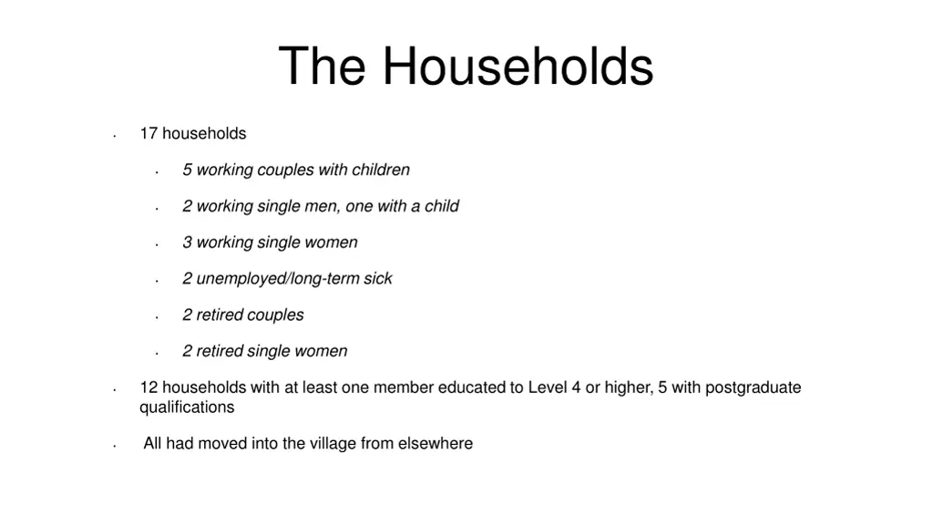 the households