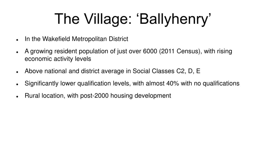 the village ballyhenry
