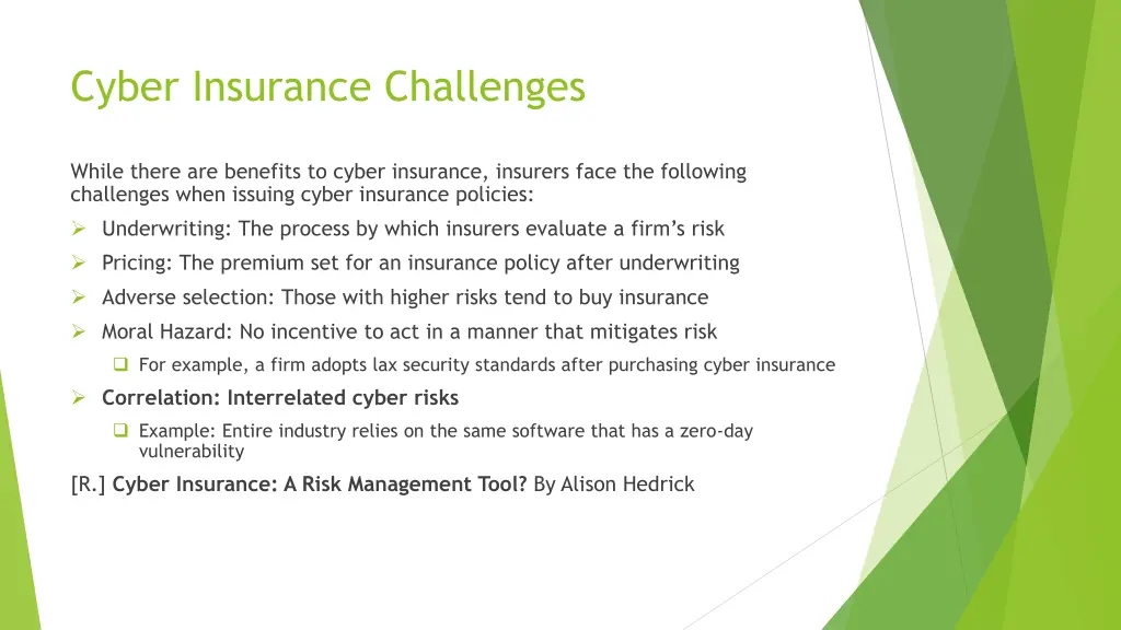 cyber insurance challenges