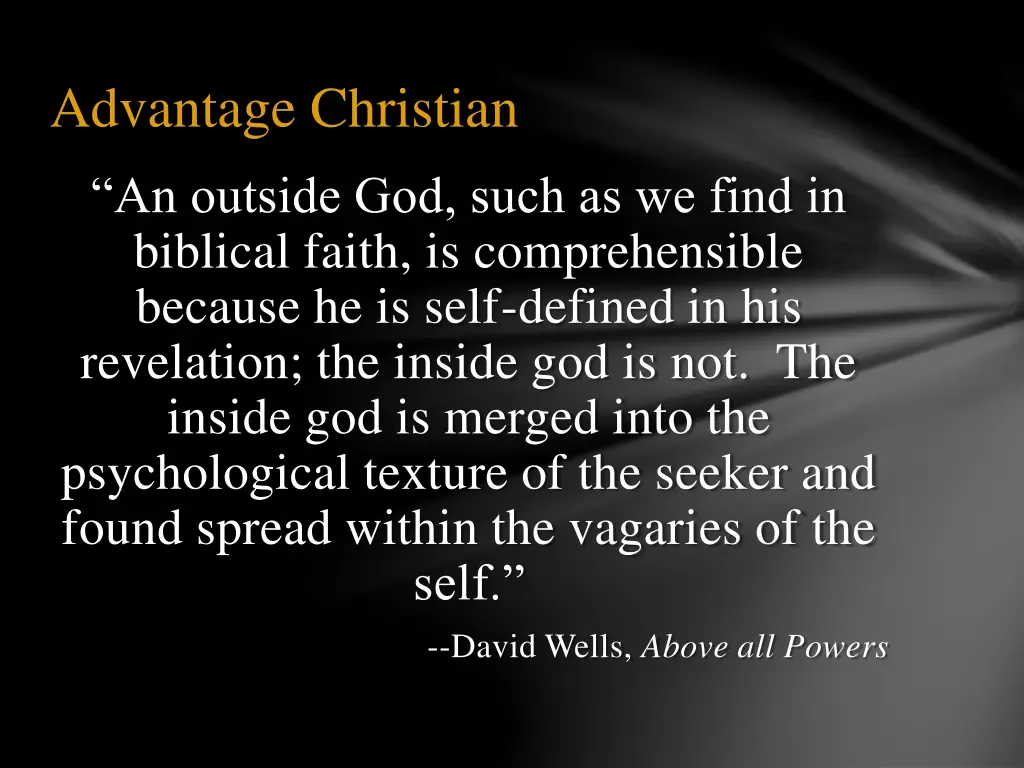 advantage christian