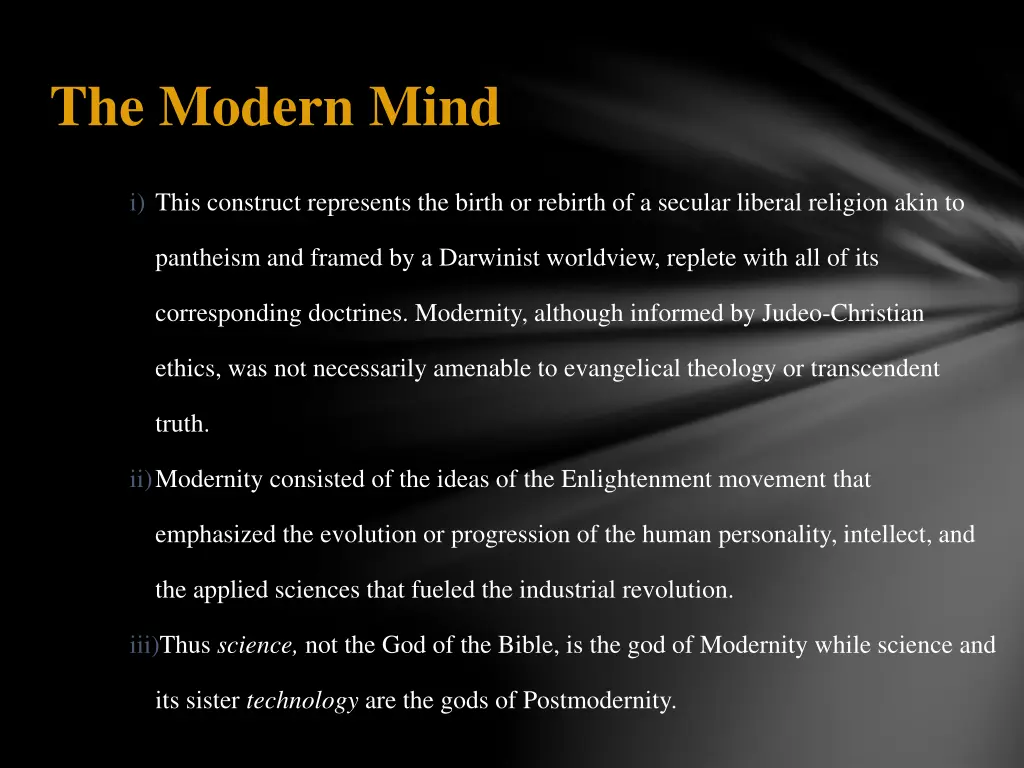 the modern mind 1