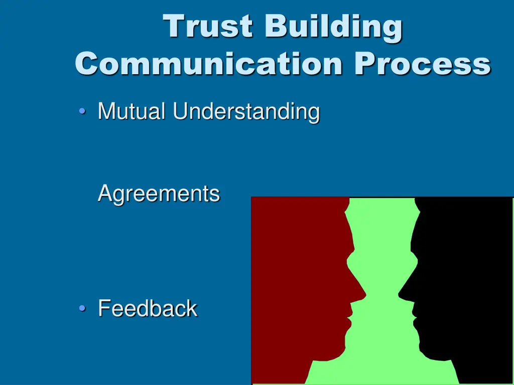 trust building communication process