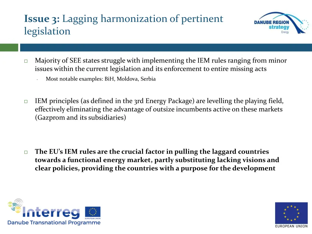 issue 3 lagging harmonization of pertinent