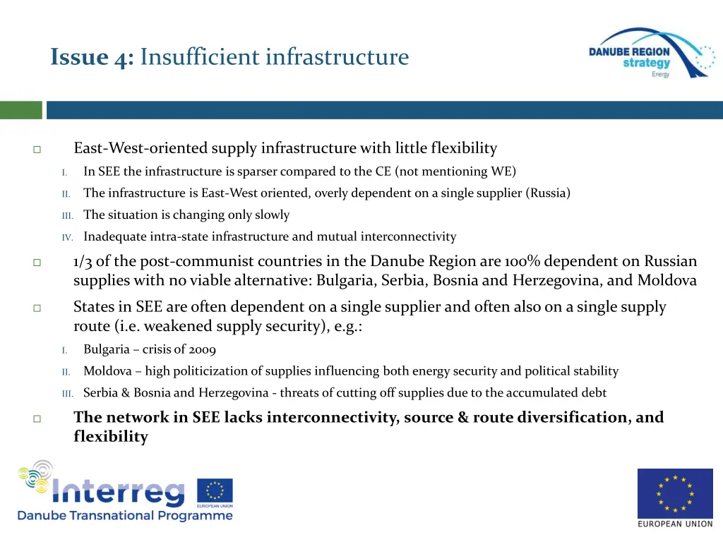 issue 4 insufficient infrastructure