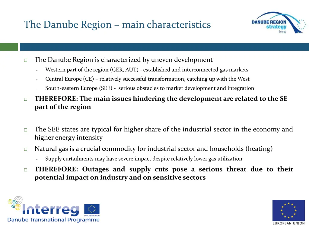 the danube region main characteristics