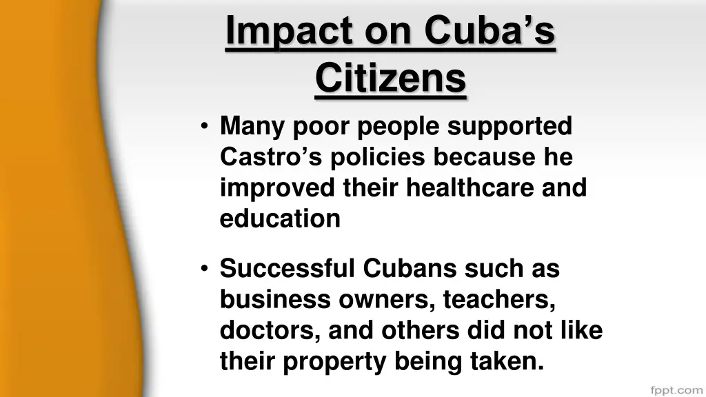 impact on cuba s citizens many poor people