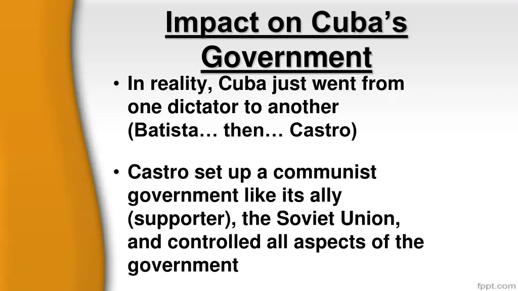 impact on cuba s government in reality cuba just