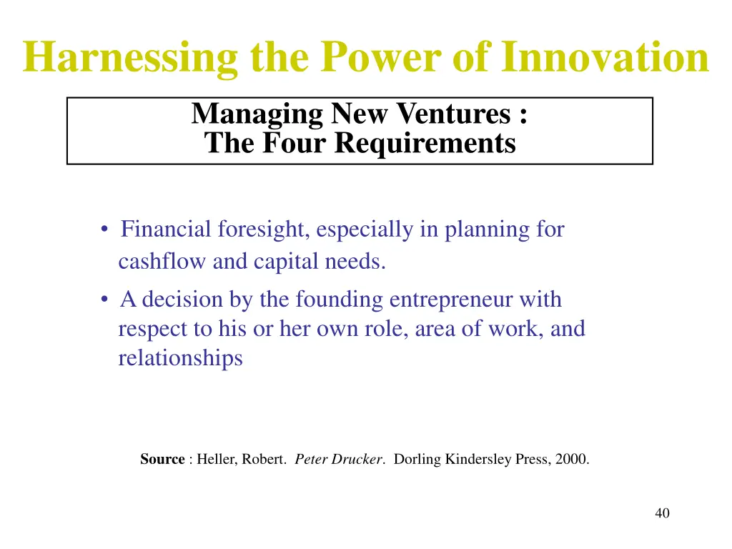 harnessing the power of innovation managing 2