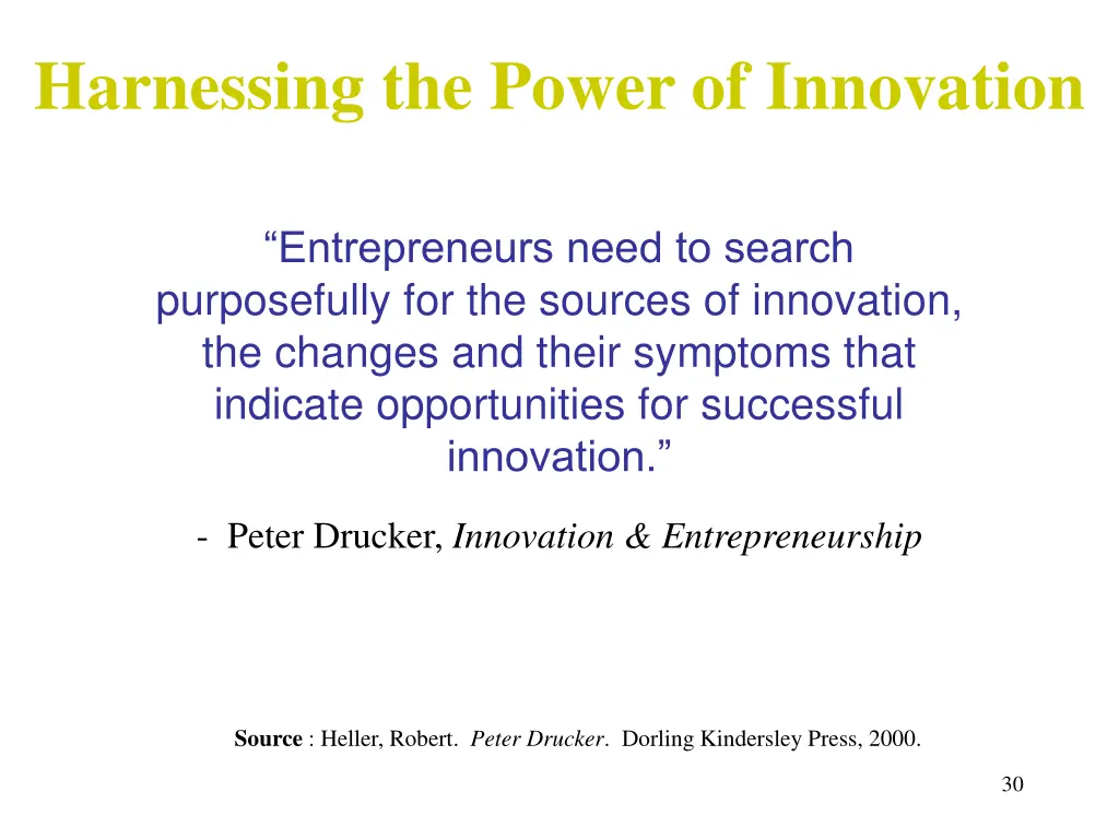 harnessing the power of innovation
