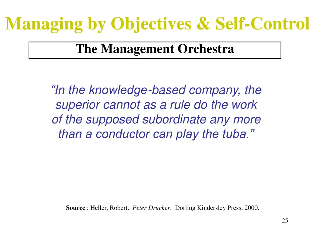 managing by objectives self control 7