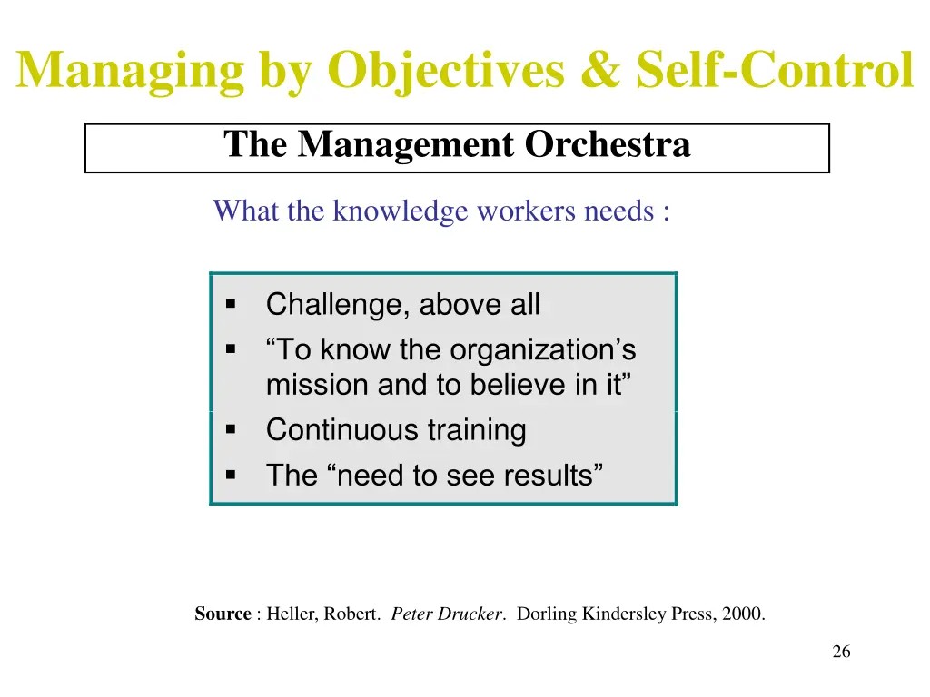 managing by objectives self control 8