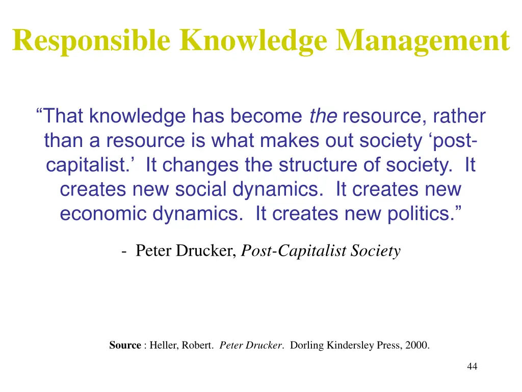 responsible knowledge management