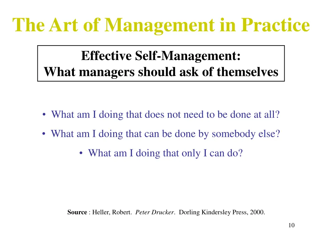the art of management in practice 2