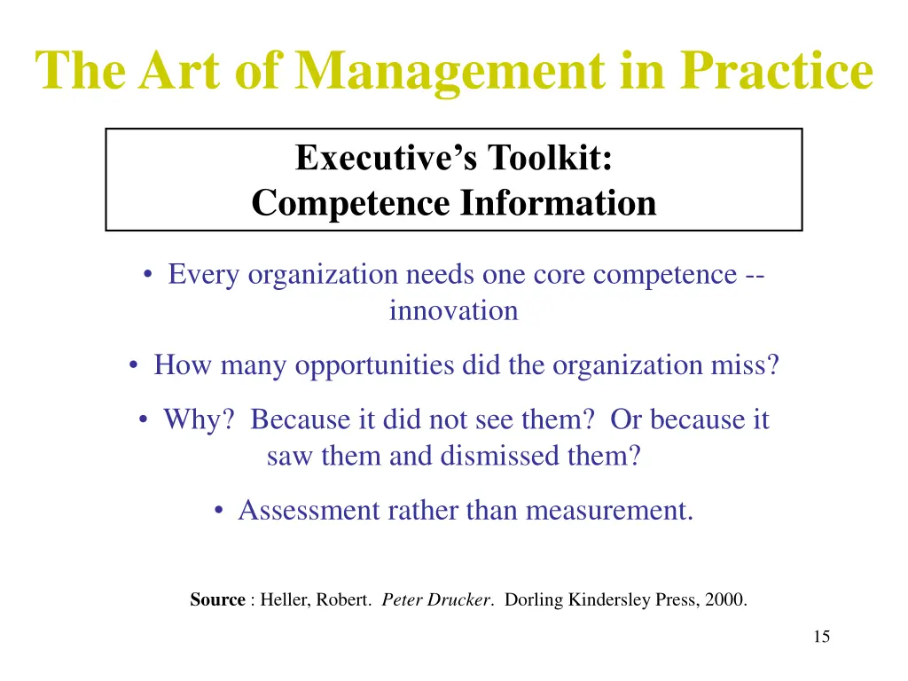 the art of management in practice 7