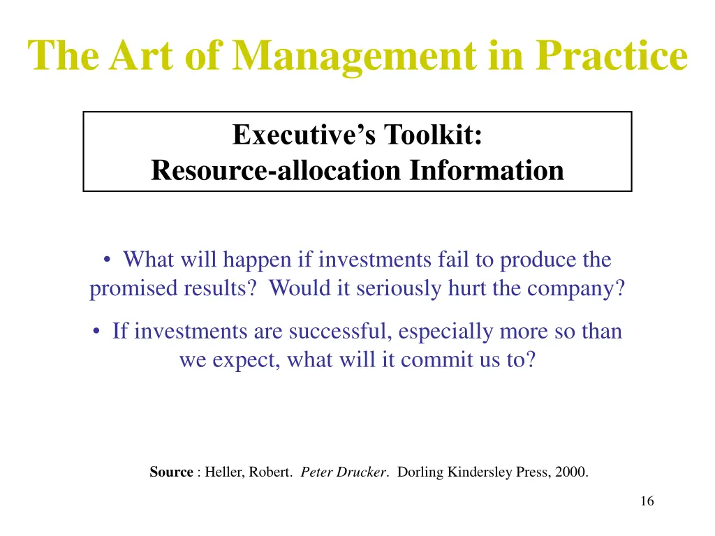 the art of management in practice 8