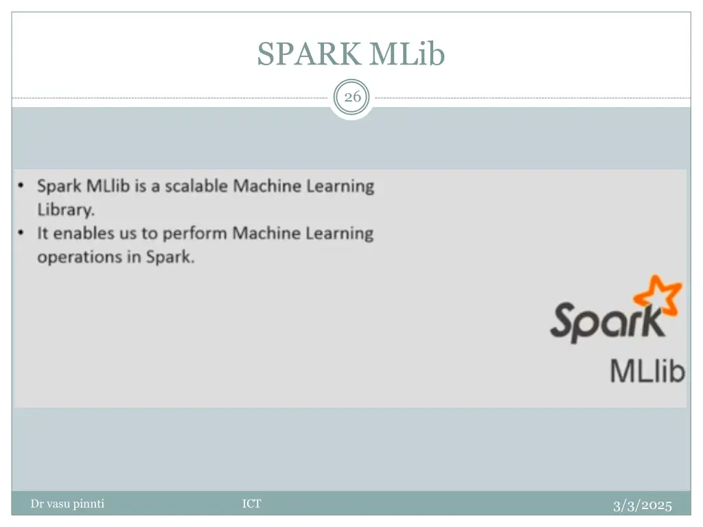 spark mlib