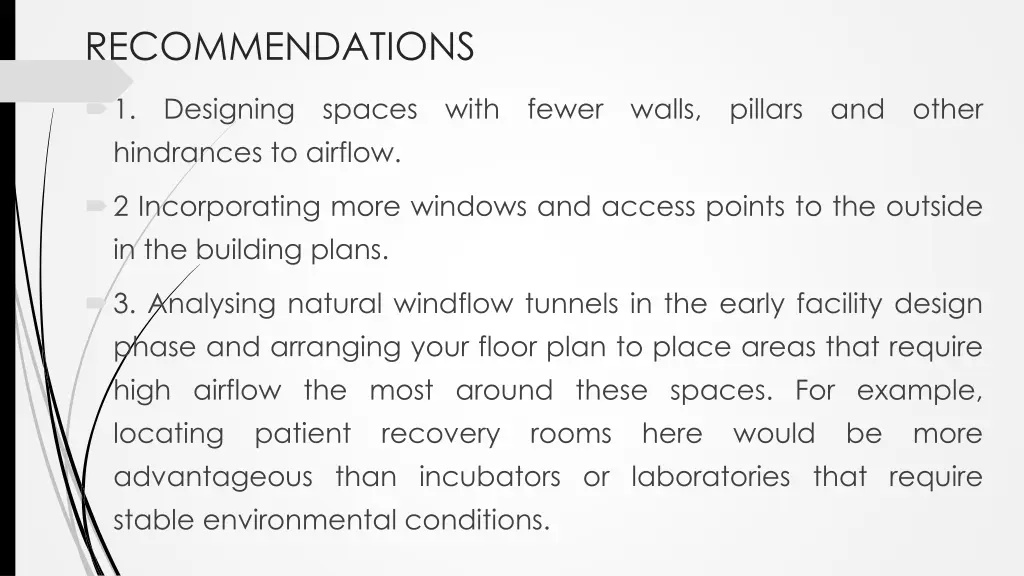 recommendations