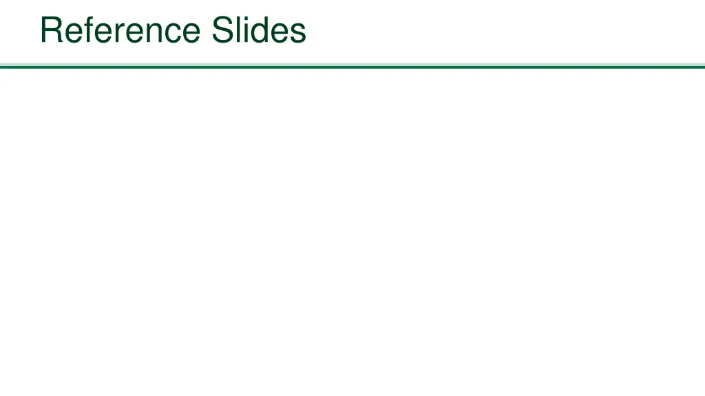 reference slides