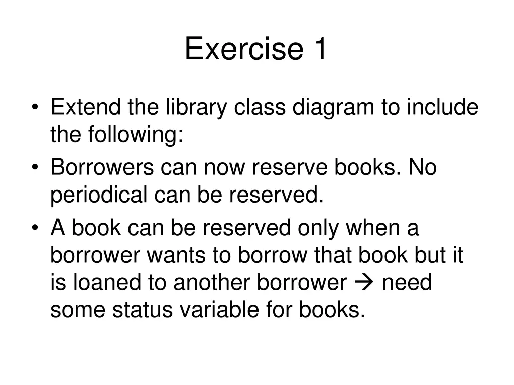 exercise 1