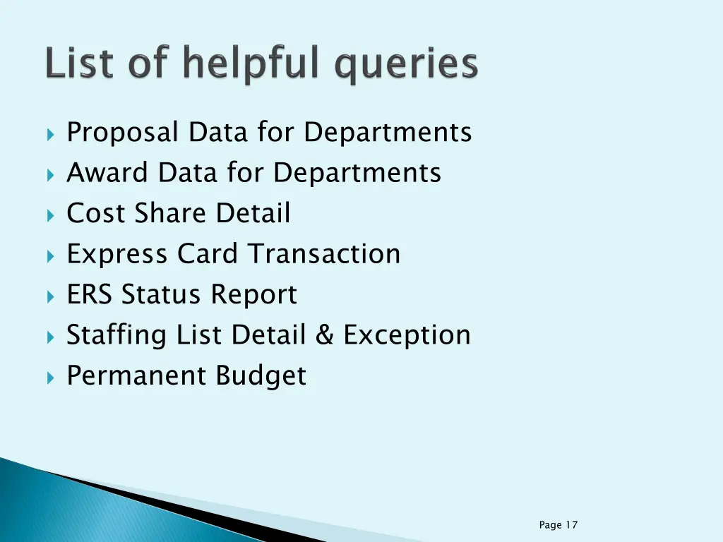 proposal data for departments award data