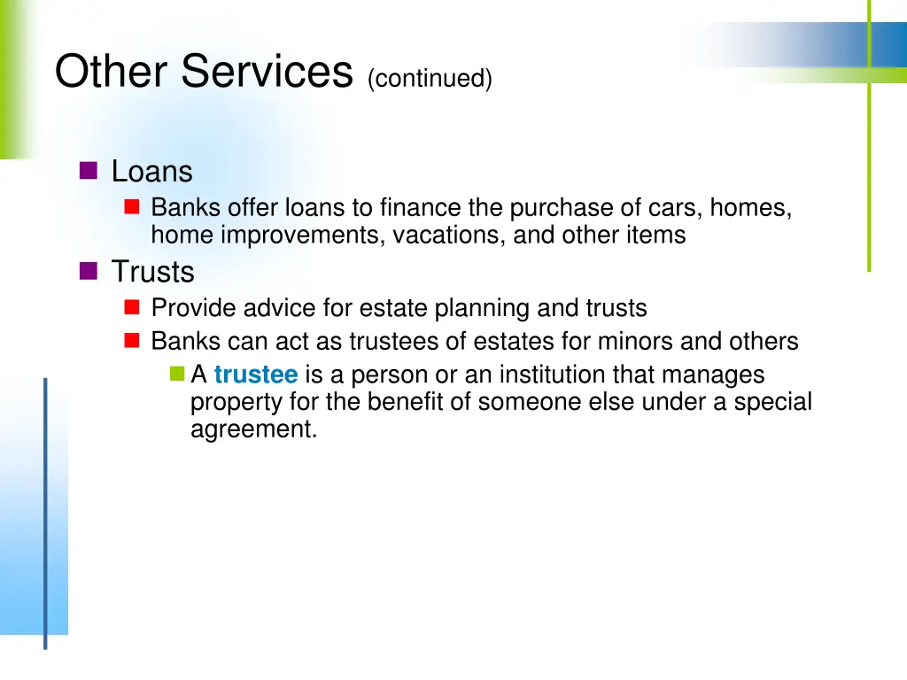 other services continued