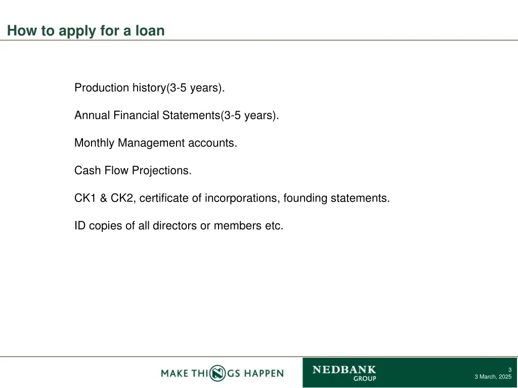 how to apply for a loan