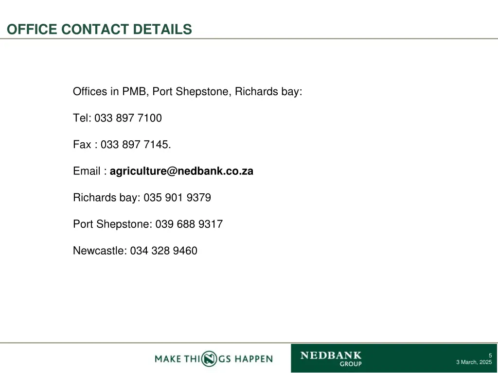 office contact details