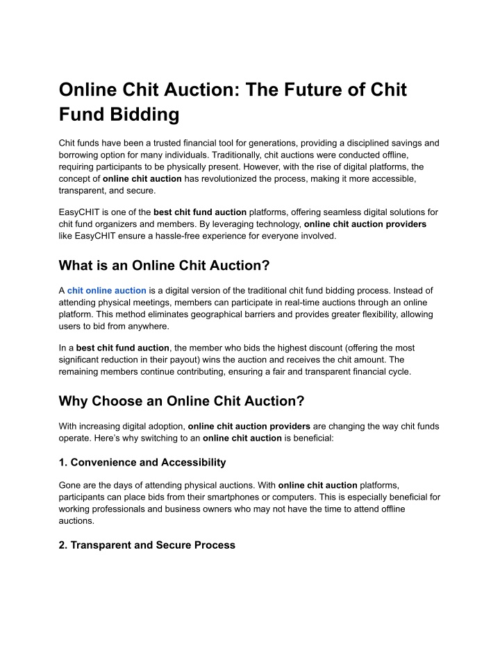 online chit auction the future of chit fund