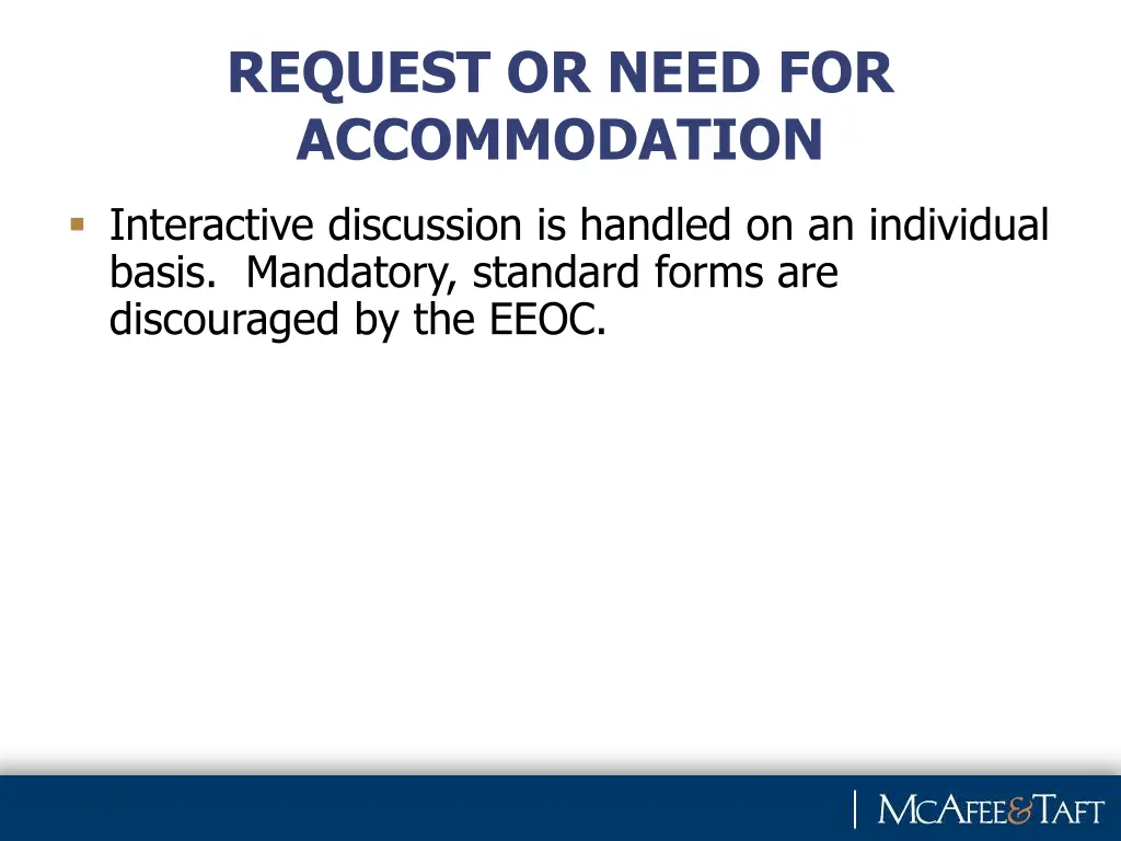request or need for accommodation 5