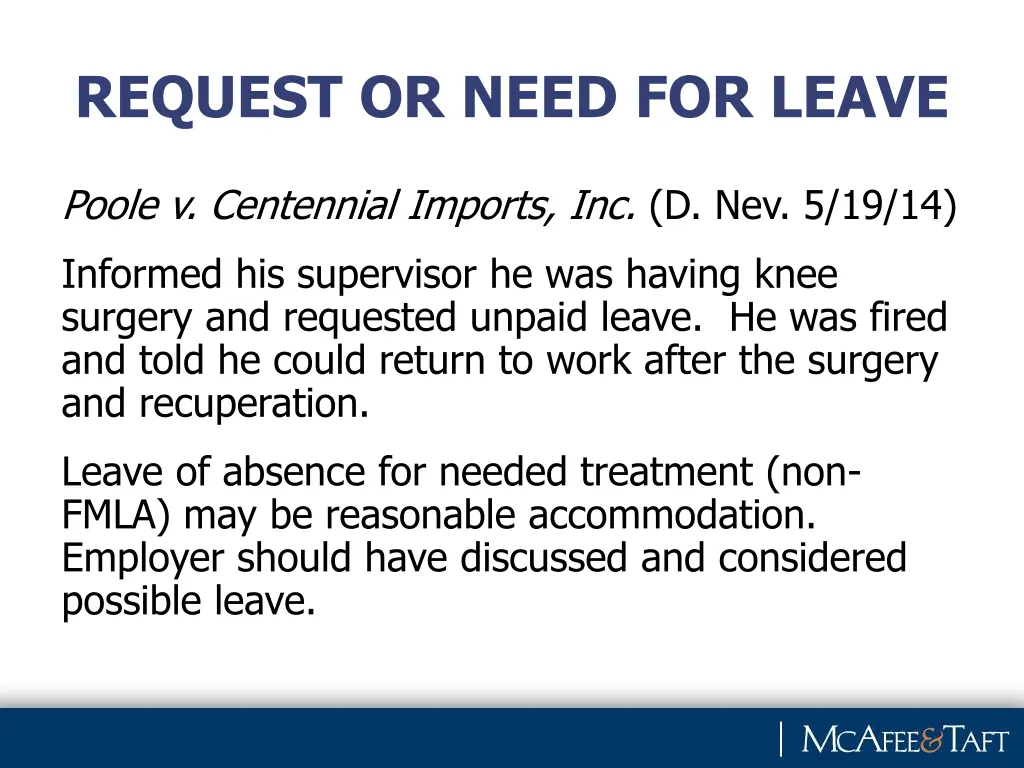 request or need for leave 2