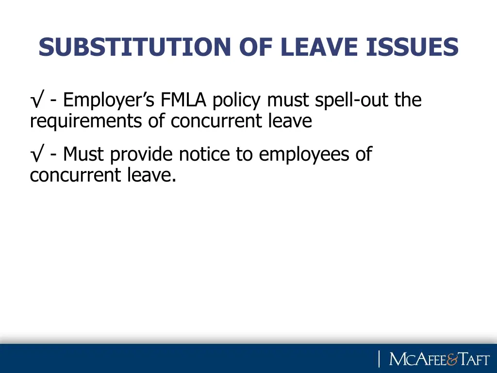 substitution of leave issues 1