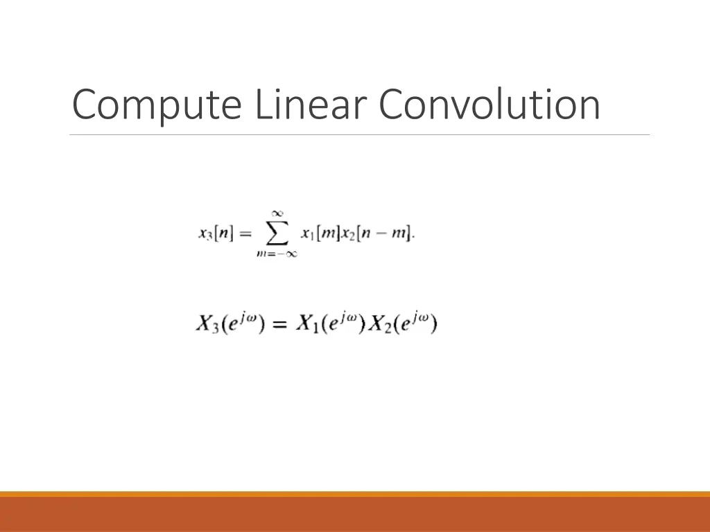 compute linear convolution 3